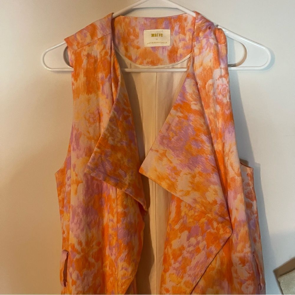 NWOT Anthropologie Maeve Summer Long Vest - one size - Picture 3 of 3